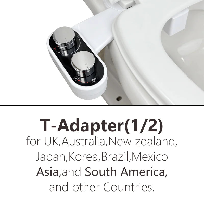 Hicheon Bidet For Toilet Bidet Attachment Bidet Toilet Seat Nozzle Self Cleaning Spray For Butt Washing Water Pressure Controlle