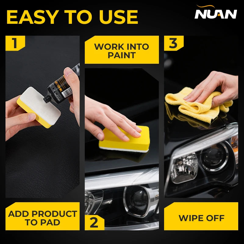 Car Scratch Remover Kit for Vehicles Car Polishing Waxfor Paint Repair Kit Paint Care Tools with Wipe Sponge Towel