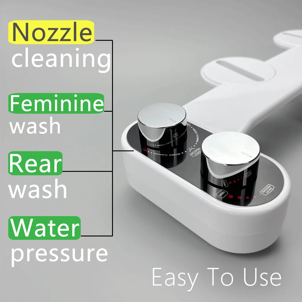 Hicheon Bidet For Toilet Bidet Attachment Bidet Toilet Seat Nozzle Self Cleaning Spray For Butt Washing Water Pressure Controlle