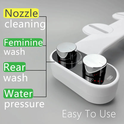 Hicheon Bidet For Toilet Bidet Attachment Bidet Toilet Seat Nozzle Self Cleaning Spray For Butt Washing Water Pressure Controlle